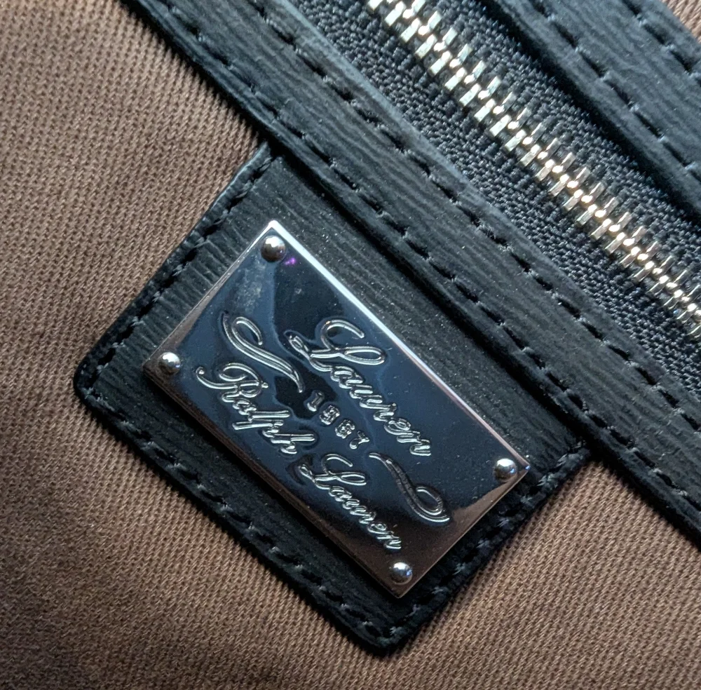 Vintage Ralph Lauren Black Leather Women's Bag